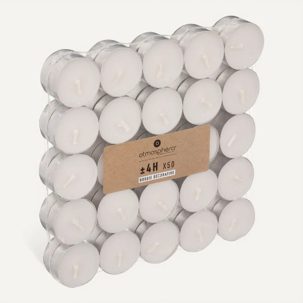 But Blanc Lot De 50 Bougies Chauffe-Plats