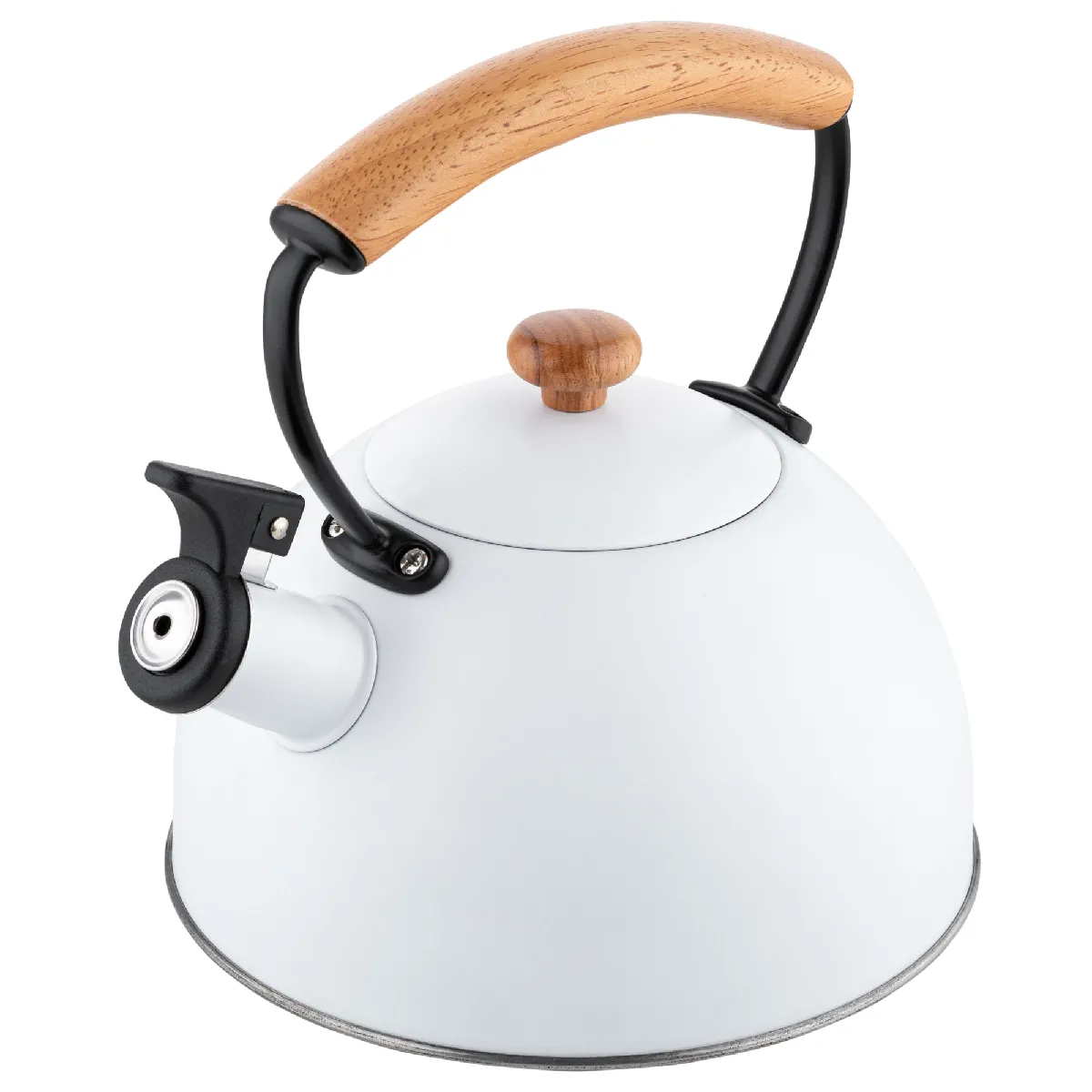 FLORINA Bouilloire Inox 2 5 I Bouilloire Sifflante LAVA I Poignée Résistante à la Chaleur I Bouilloire non Electrique I Bouilloire Induction Gaz I Pour Thé et Café I Couleur: