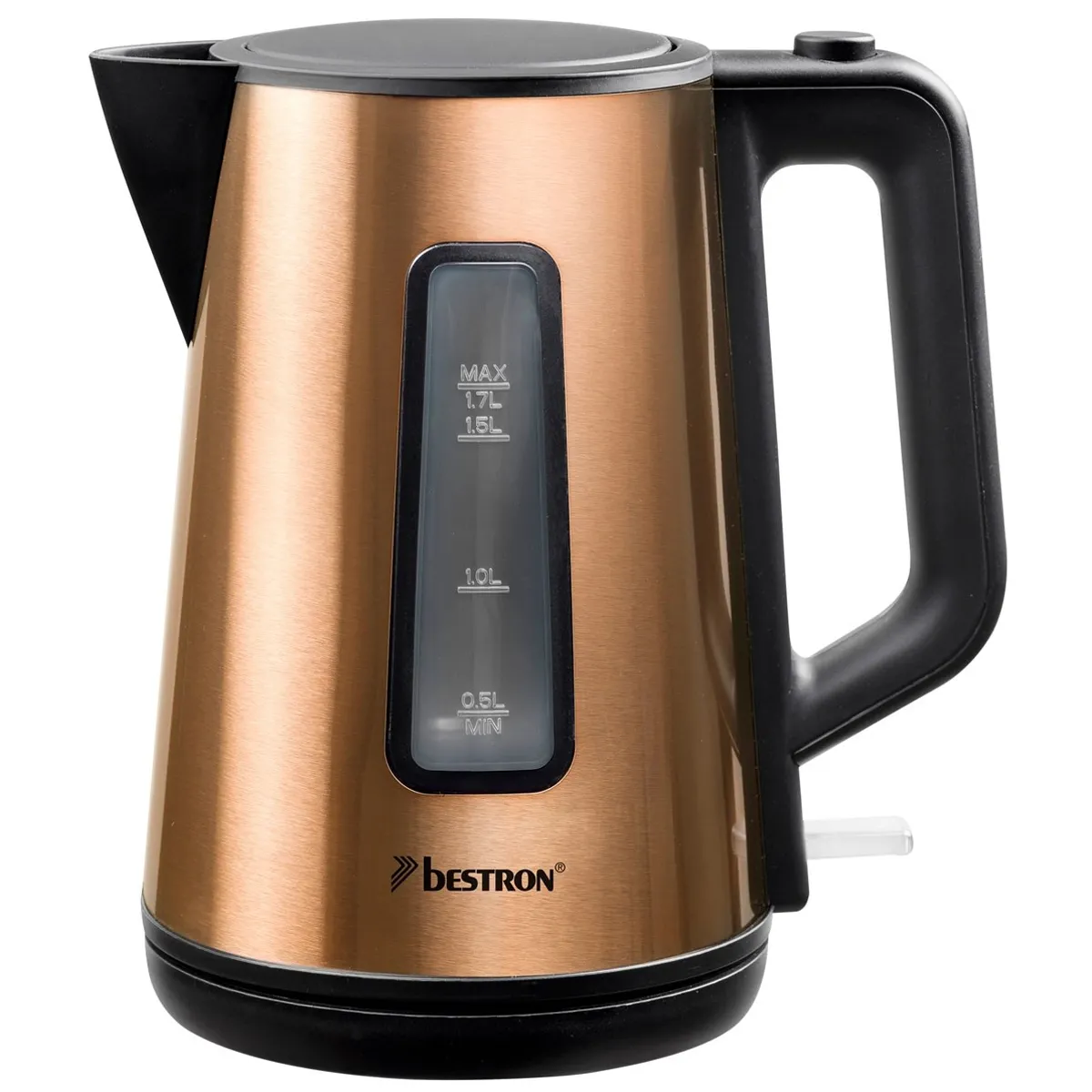 BESTRON Bouilloire sans fil 1.7l 2200w - AWK1000CO - Copper Collection - 