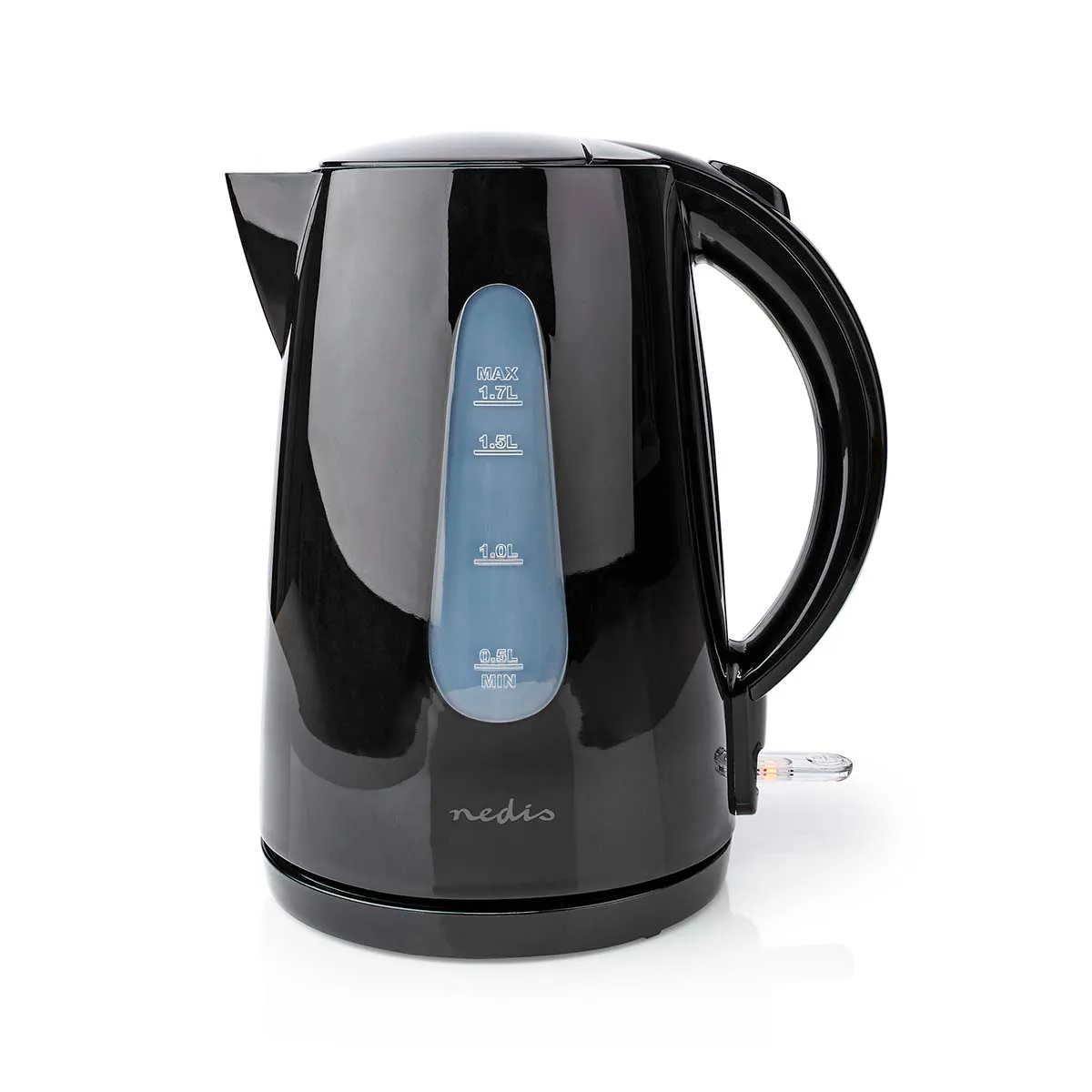 NEDIS  Bouilloire &Eacute;lectrique 1.7L Rotatif &agrave; 360 degr&eacute;s avec Contr&ocirc;leur Strix Noir