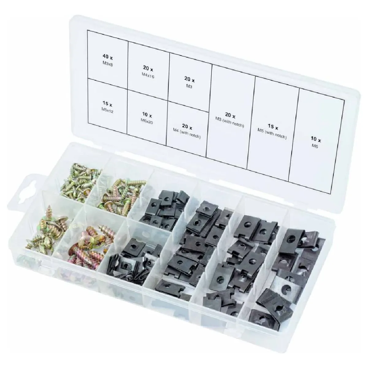 Ks Tools Assortiment Écrous Vis Carrosserie 170 Pcs