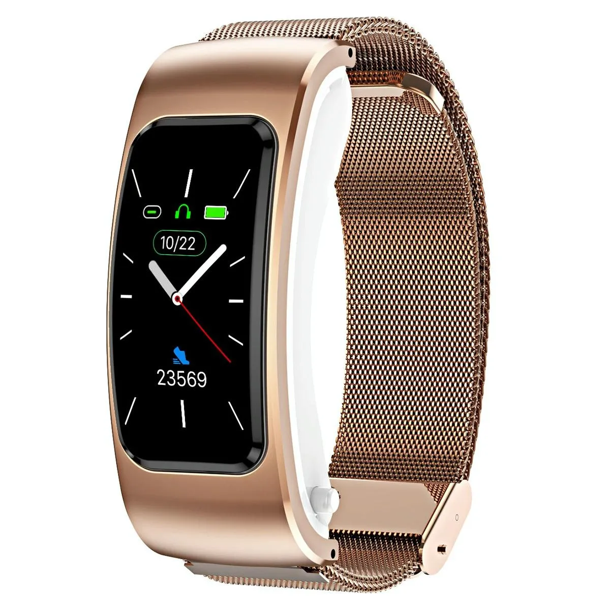 Montre Intelligente Étanche Bluetooth Or - vue 2