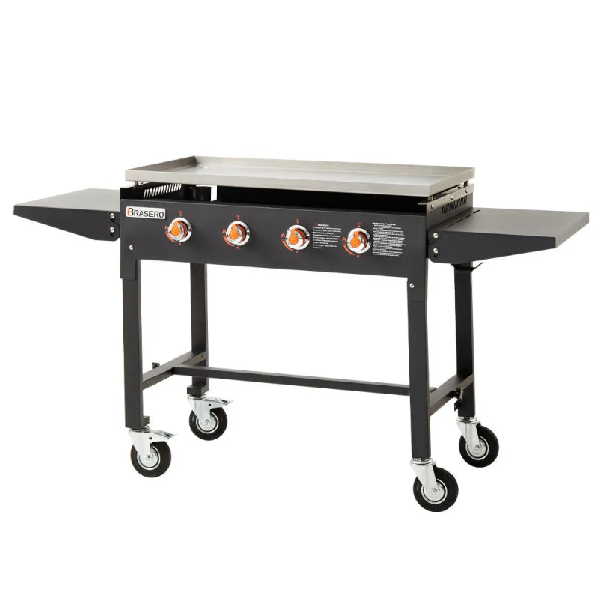BRASERO  Plancha gaz - 4 br&ucirc;leurs