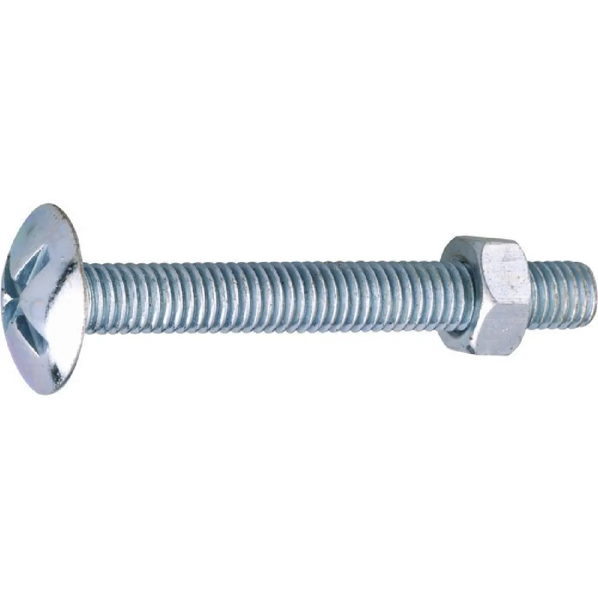 VISSAL Boulon po&ecirc;lier zingu&eacute; - &Oslash; 5 mm - 50 mm - Filetage total - Bo&icirc;te de 200 - 