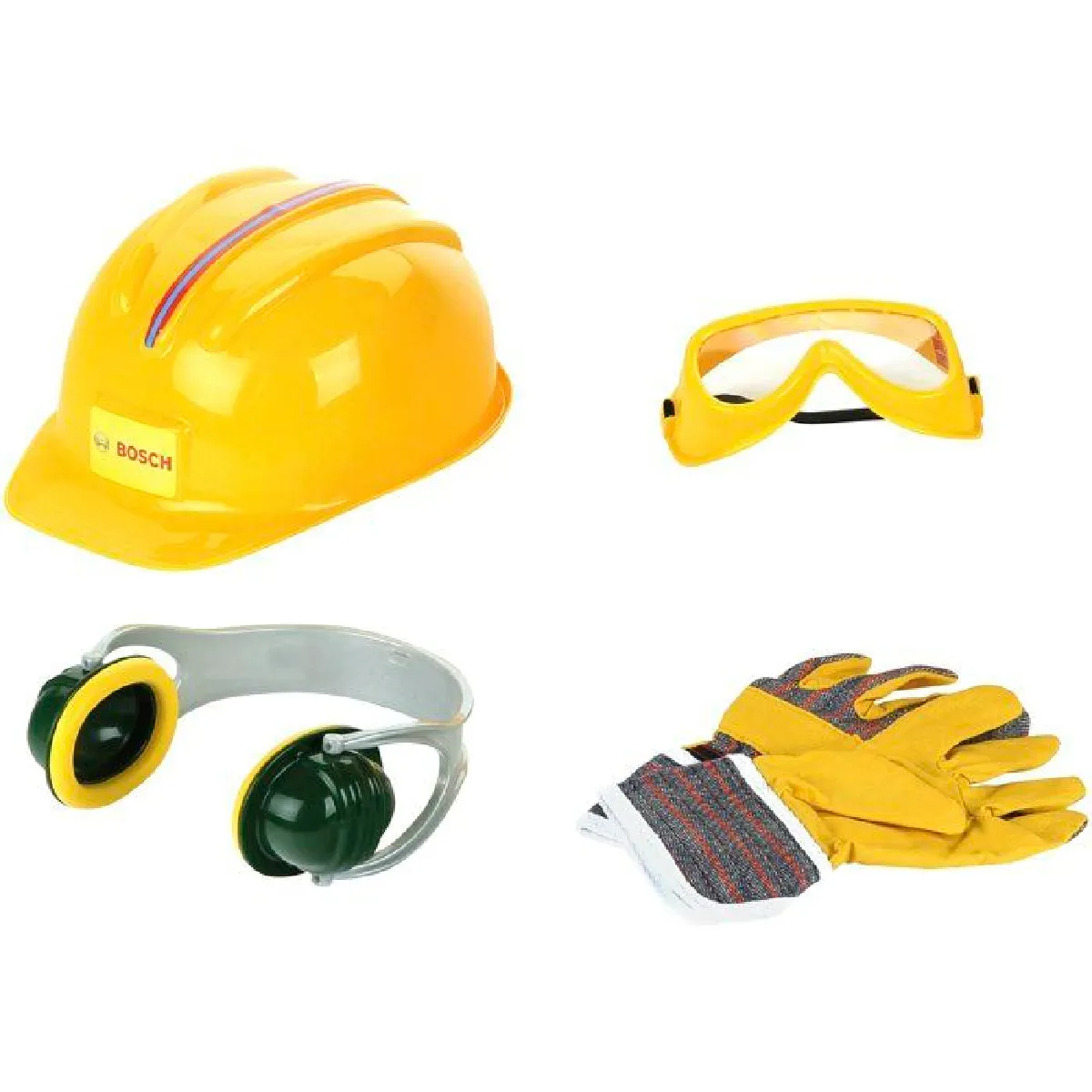 Theo Klein Bosch Set De Sécurité Jouet 8537 Avec Casque Lunettes Gants Et Casque Antibruit - Image 3