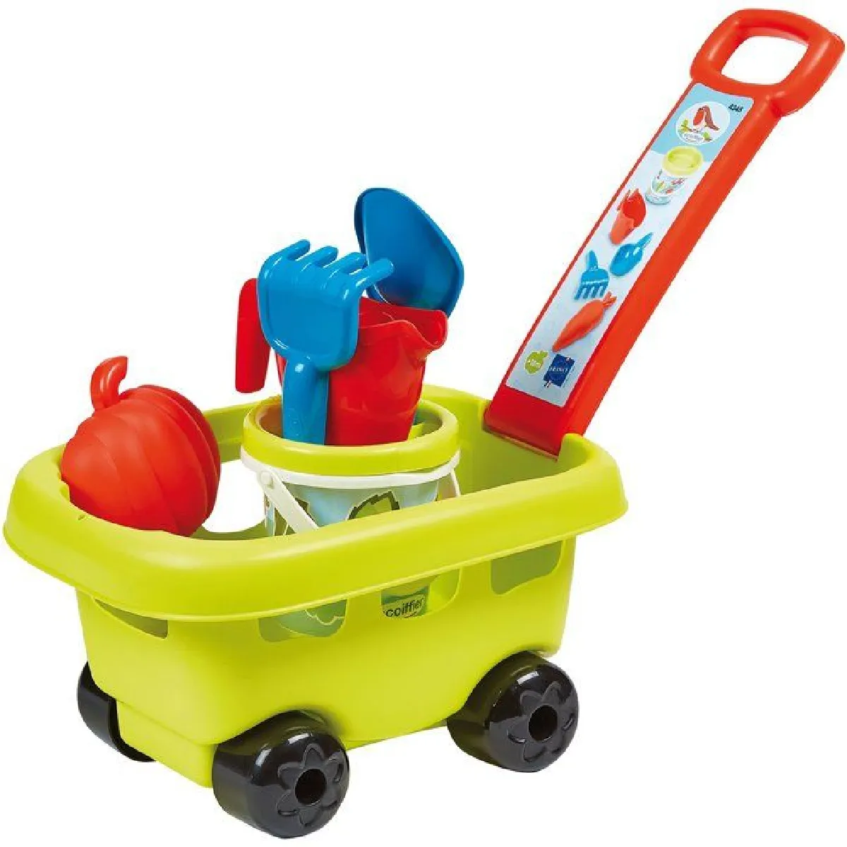 Ecoiffier chariot de jardin jouet - Multicolore Ecoiffier chariot de jardin jouet - Multicolore
