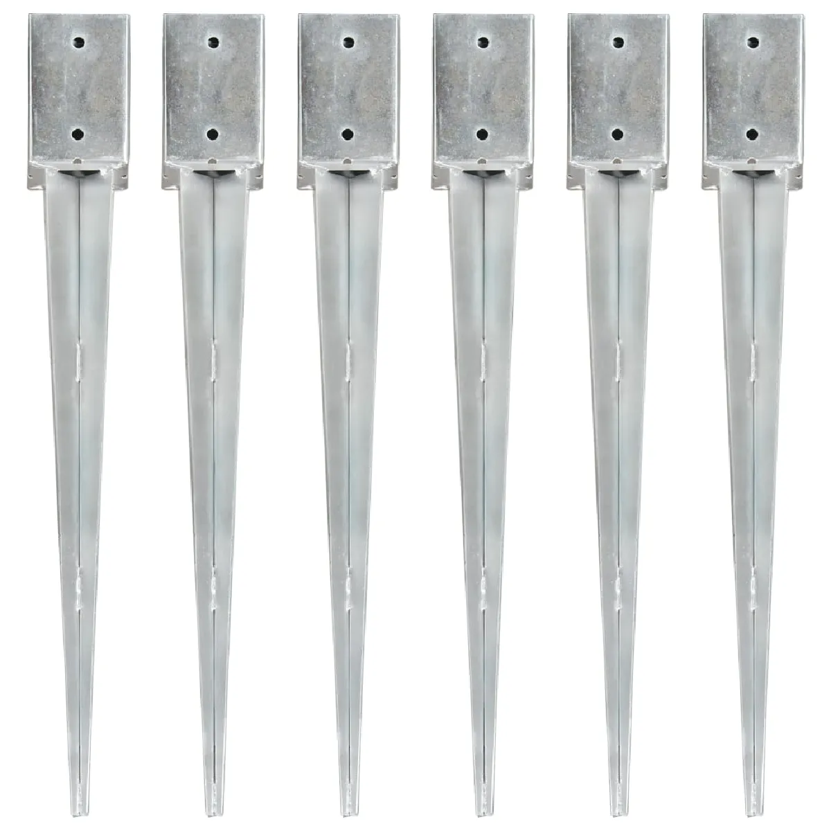 vidaXL Piquets au sol 6 pcs 9x9x75 cm