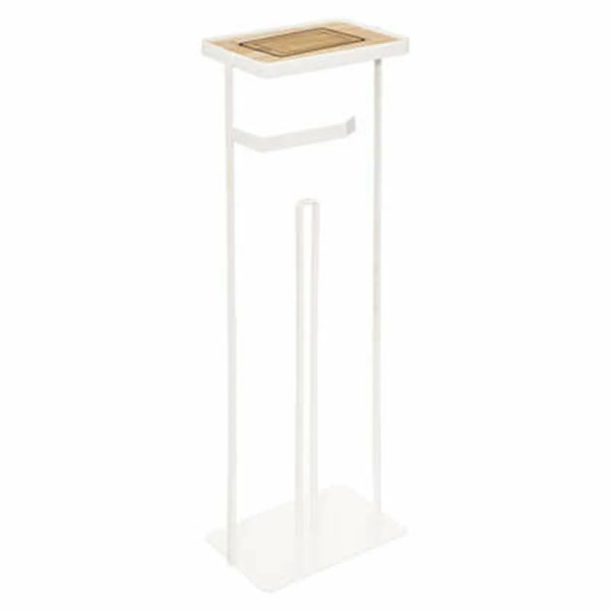 Générique Blanc Dérouleur Papier Toilette Avec Étagère - 59 X 18 X 12 Cm