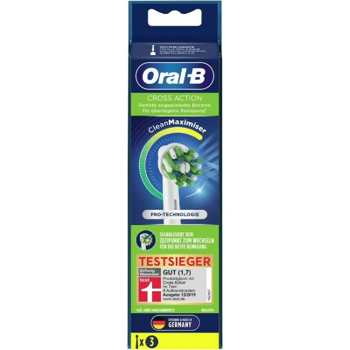 Brossettes Cross Action Avec Technologie Cleanmaximiser Oral B Le Lot De 2 Brossettes - vue 2