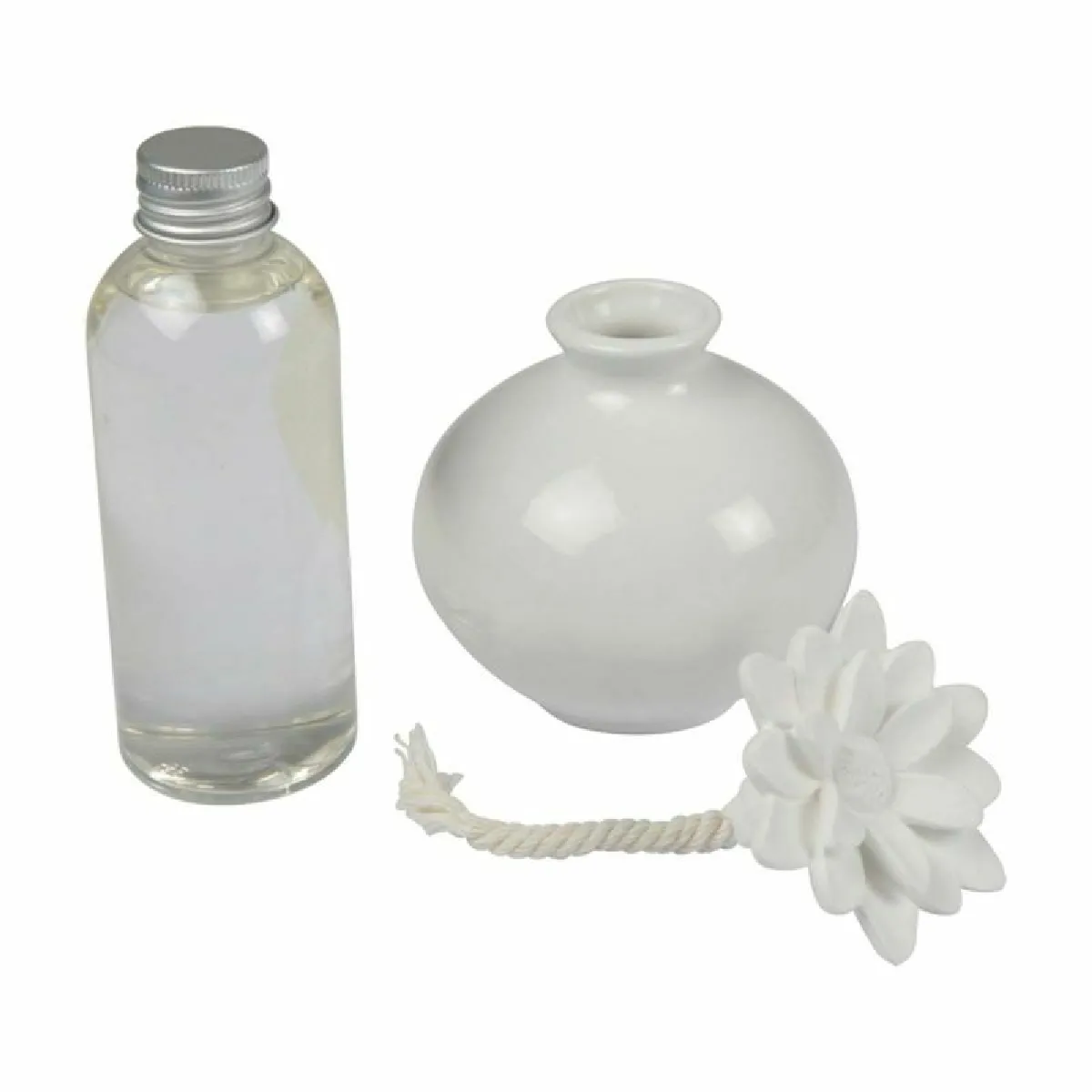 Homea - Coffret Diffuseur et Fleur en Céramique Essentiel - Jasmin - 100 ml - Image 2