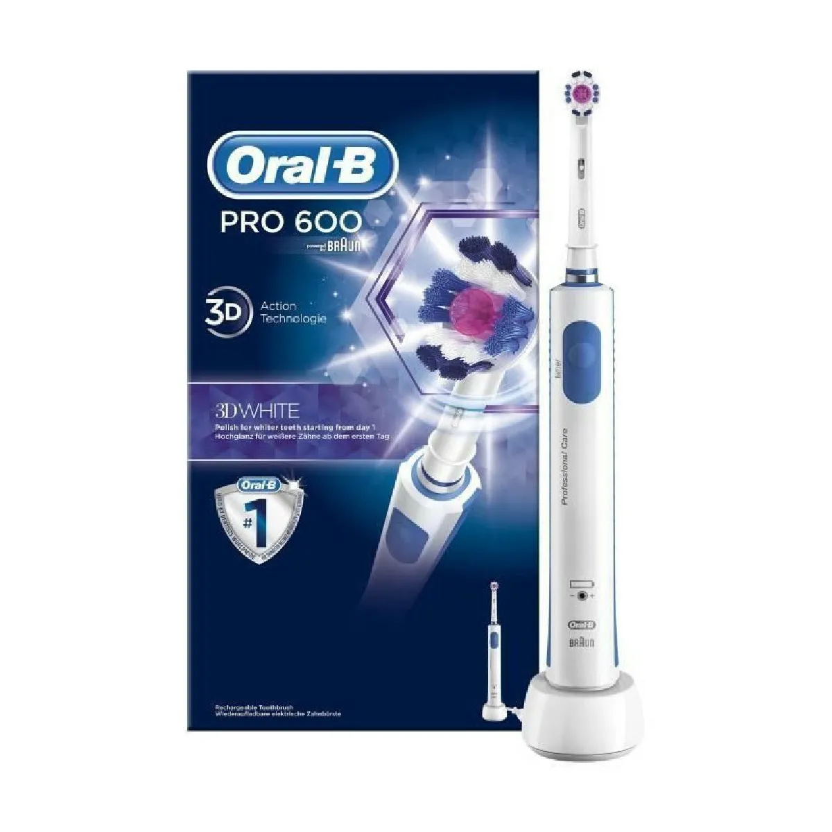 ORAL B Oral-b pro 600 3d brosse a dents electrique par braun - blanc