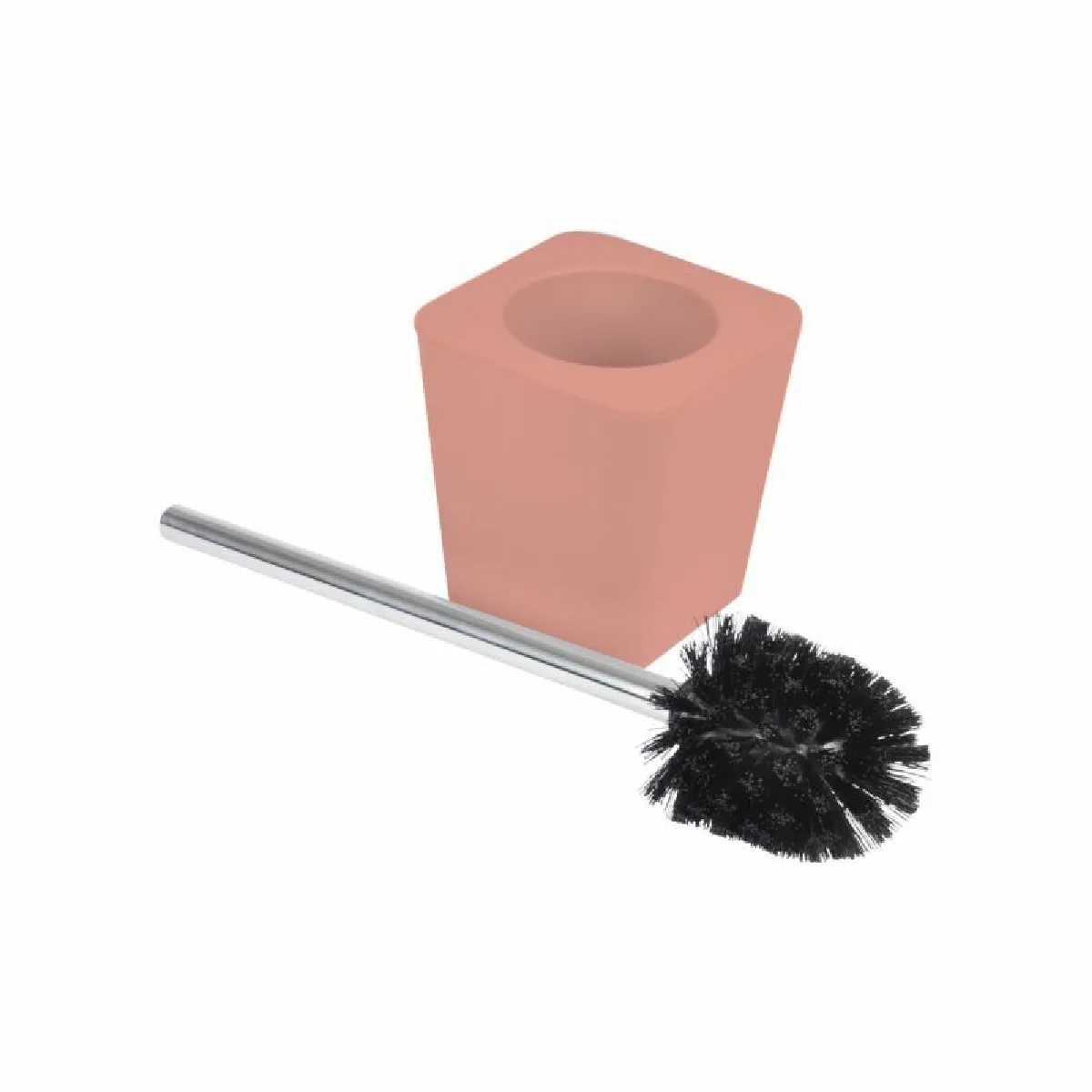 PARIS PRIX Brosse WC Soft Touch ""Vitamine"" 39cm Corail