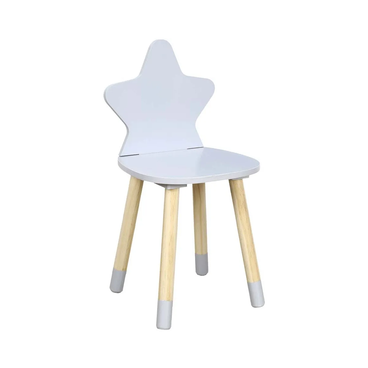 The home deco kids Chaise enfant - Gris clair The home deco kids Chaise enfant - Gris clair