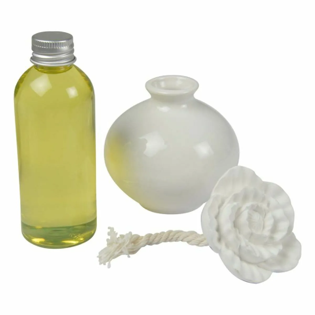 Homea - Coffret diffuseur et fleur en céramique Essentiel - Pomme - 100 ml - Image 2