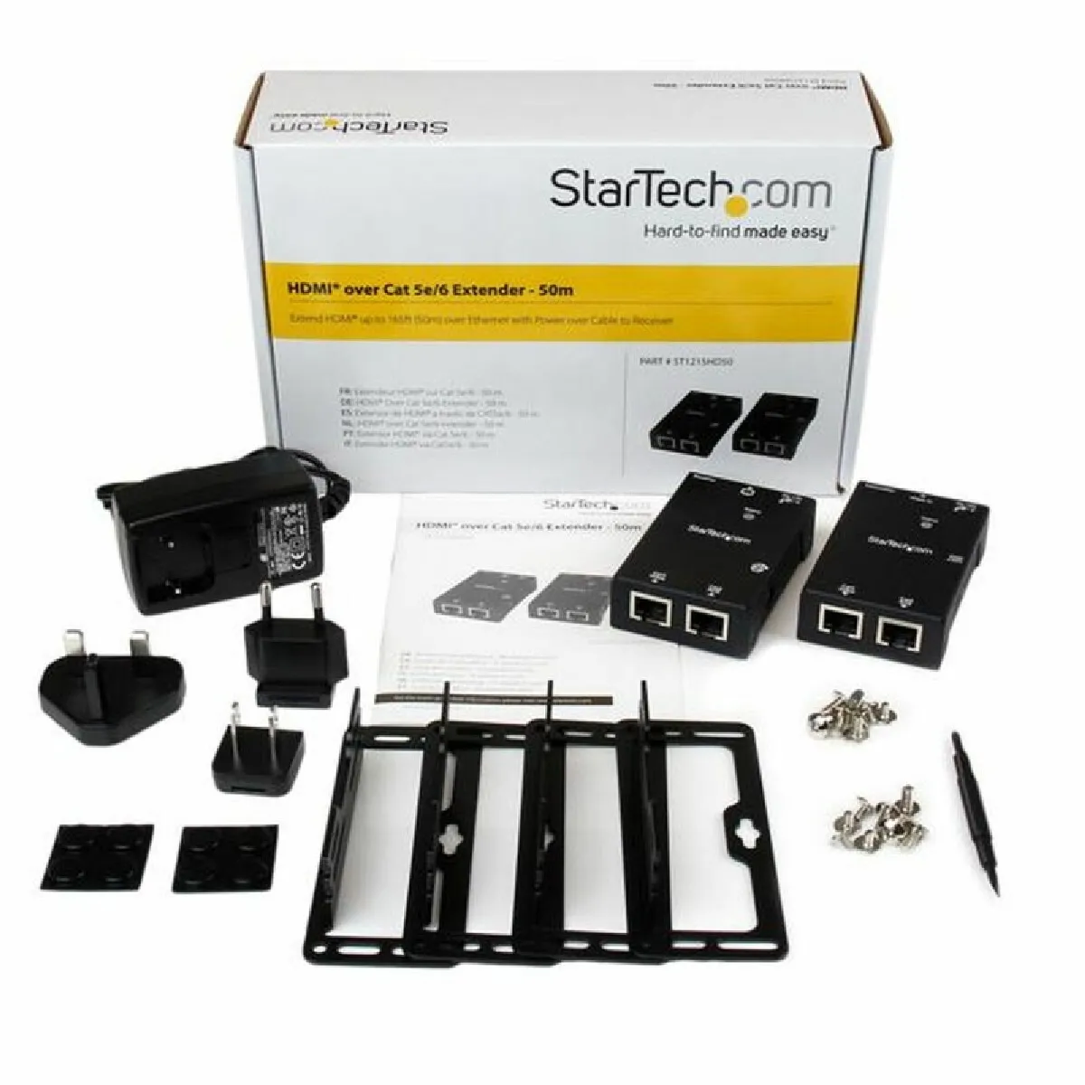 Startech.com Transmetteur Prolongateur Hdmi Sur Cat5 /Cat6 Avec Power Over Câble - Extender Hdmi Rj45 - 50M