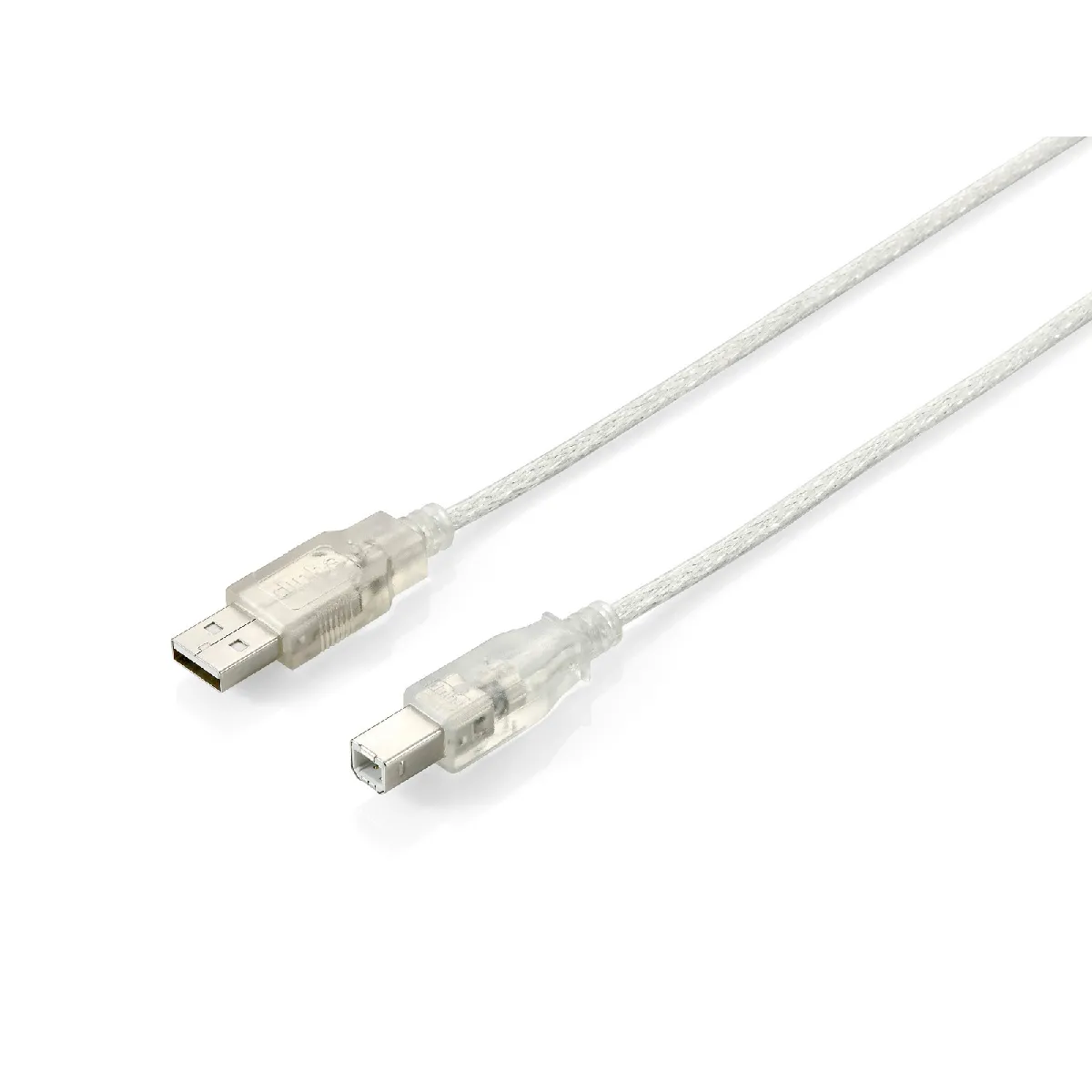 Equip Argent 128650 Câble Usb 2.0 Type A Vers Type B, 1.8M Transparent - Neuf - Image 3
