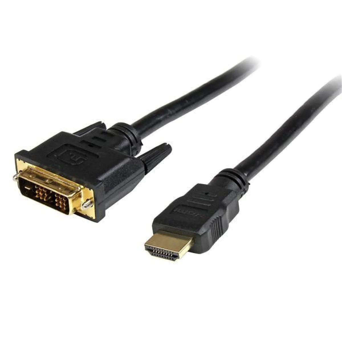 StarTech.com Cable Hdmi Vers Dvi De Cordon / Cable Adaptateur Hdmi Dvi-D Male / Male Plaques Or Cable Video Hdmi / Dvi 50 Cm 50Cm Noir de Inmac Wstore - Image 2