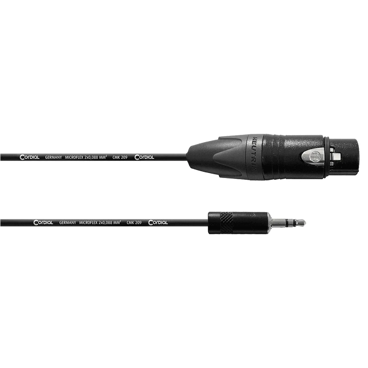 Cordial Noir Cable Micro Xlr - 1,5 M