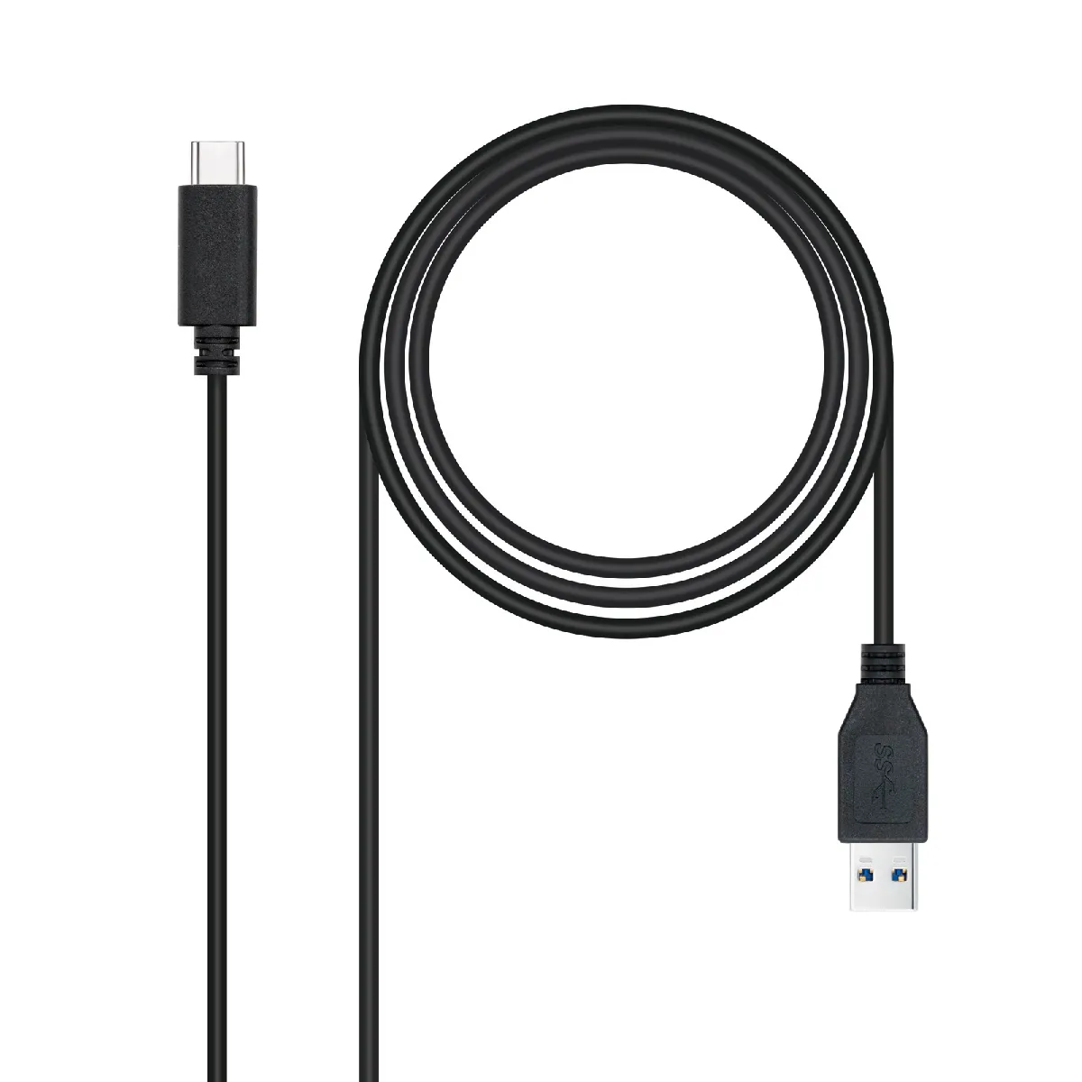Nanocable Noir Câble Usb-A Vers Usb-C - 1,5 M