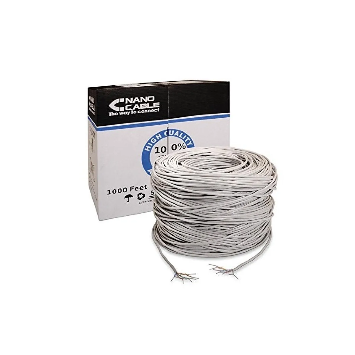 Nanocable Câble Réseau Rigide Utp Cat5e - 305 M - Multicolore