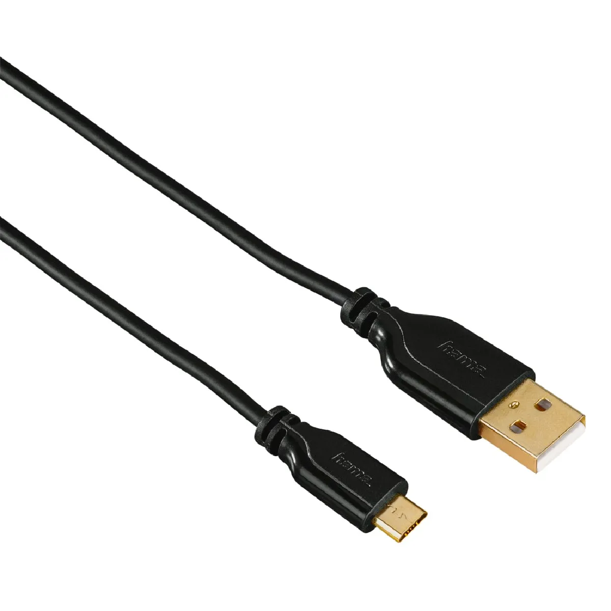 HAMA  C&acirc;ble Micro-USB - 0,75 m - Noir