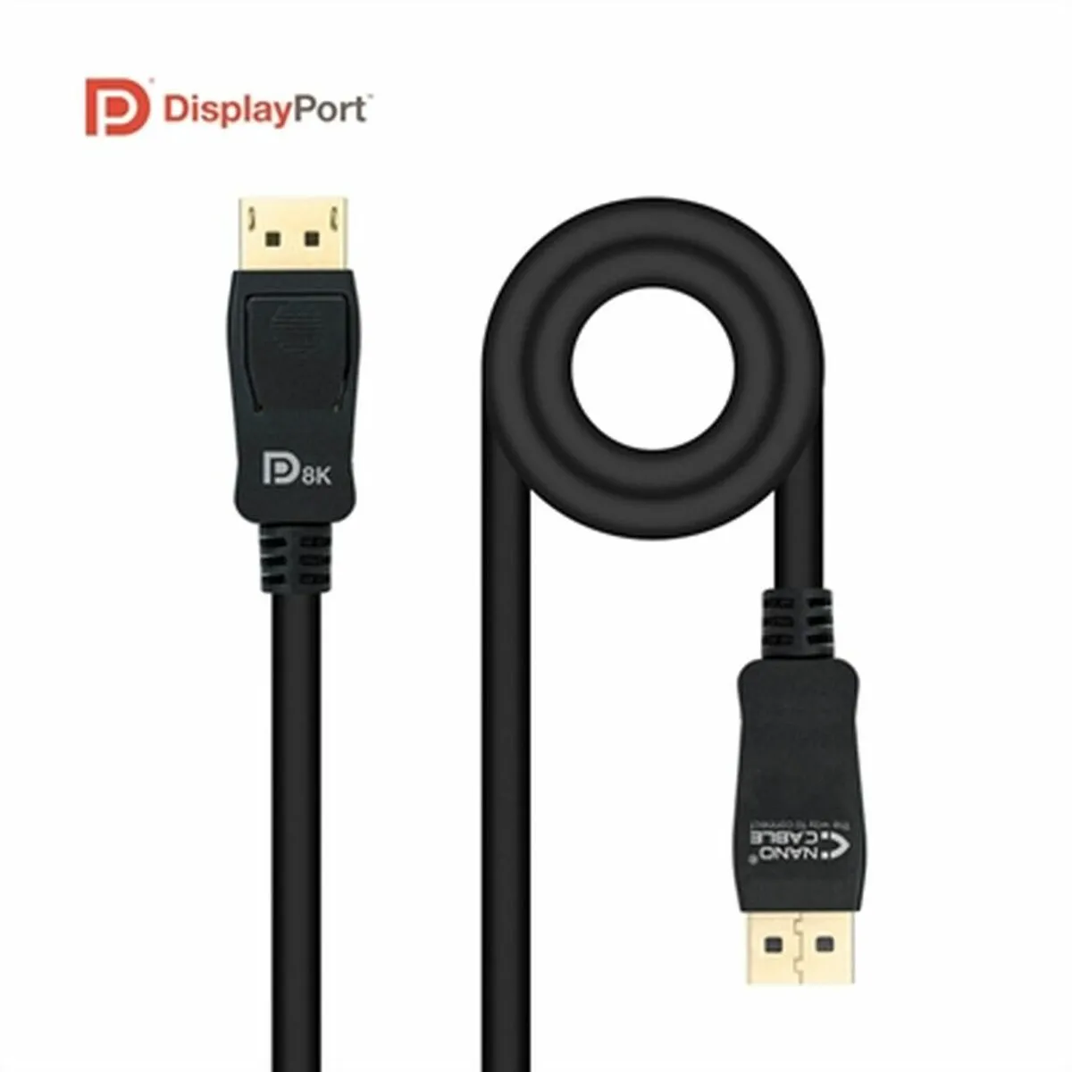 Nanocable Noir Câble Displayport 8K - 1,5 M