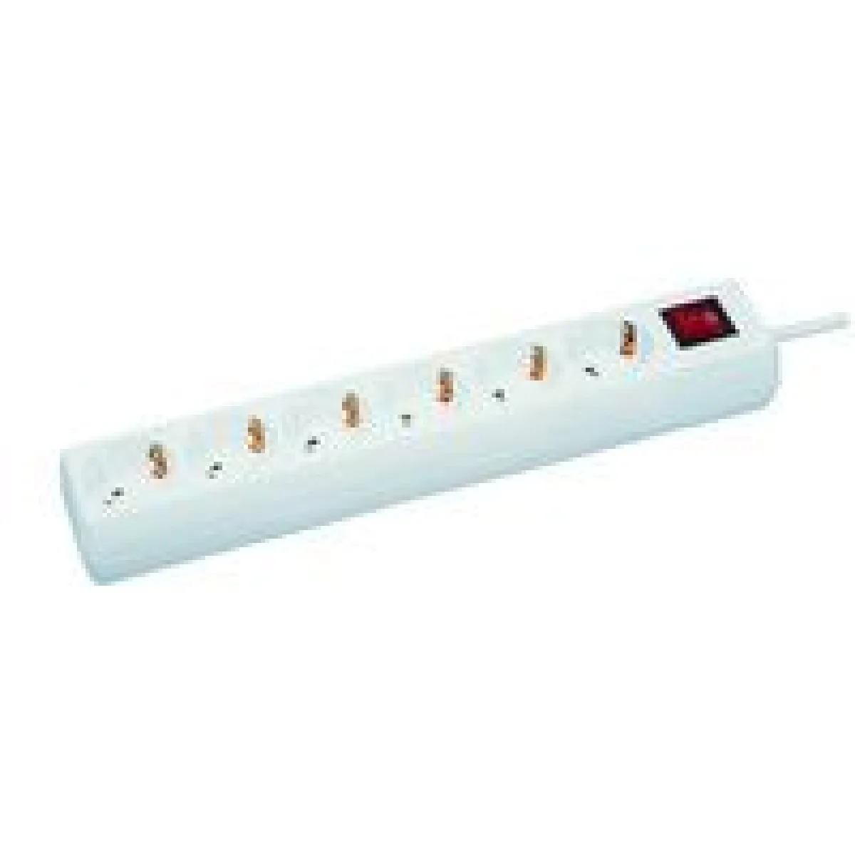 6 way Schuko Socket Avec interrupteur