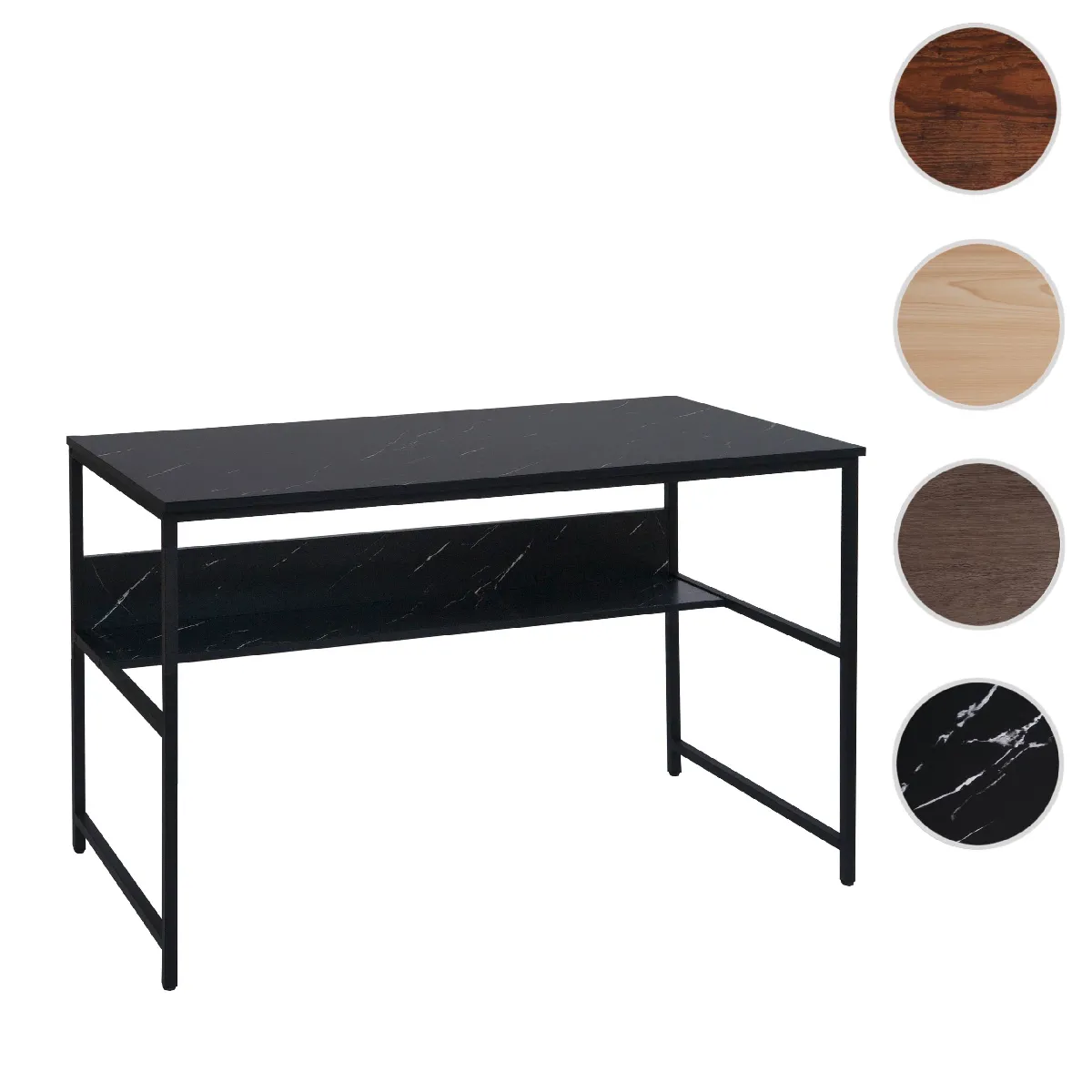 Mendler Noir Bureau En Pin