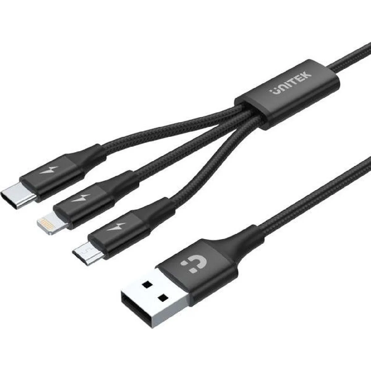 Unitek Noir Câble Usb-A Vers Usb-C - 1,2 M