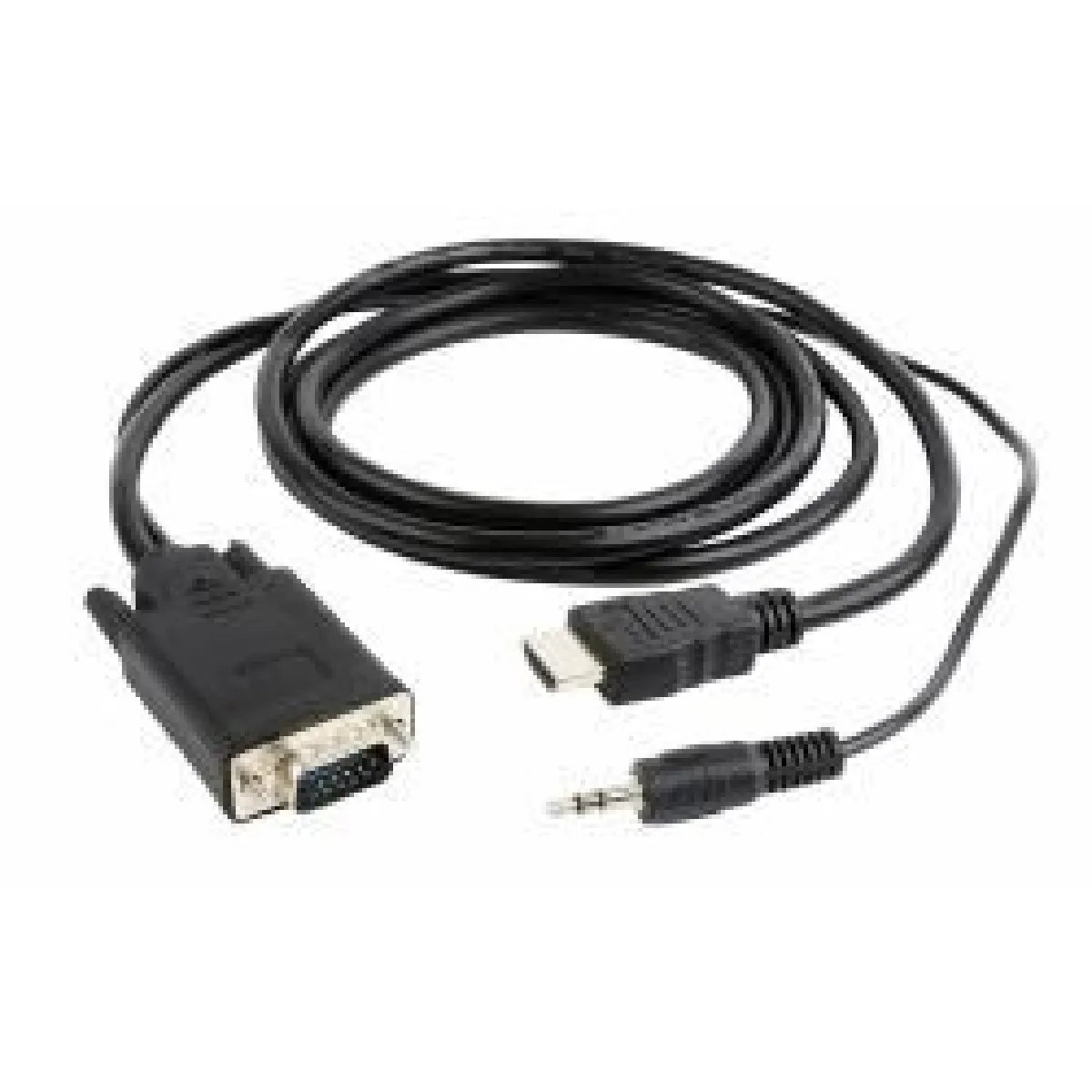Gembird Noir Adaptateur Hdmi Vers Vga Avec Audio - 1,8 M