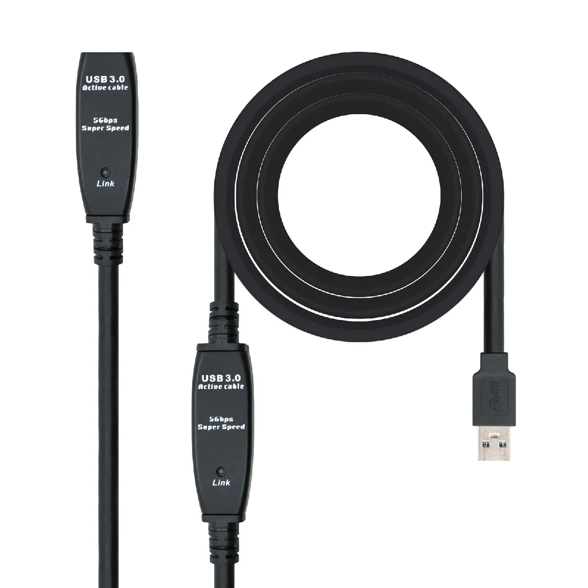Nanocable Noir Câble Usb - 10 M
