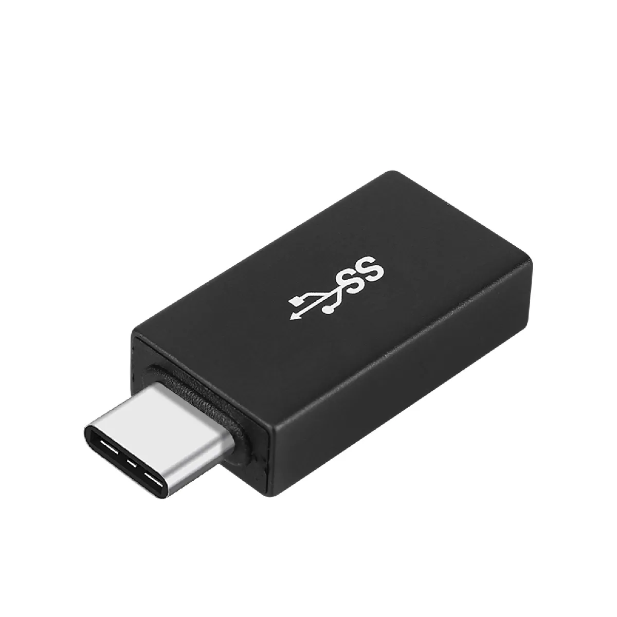 Avizar Gris Adaptateur Usb-A Femelle Vers Usb-C Mâle Ultra-Compact