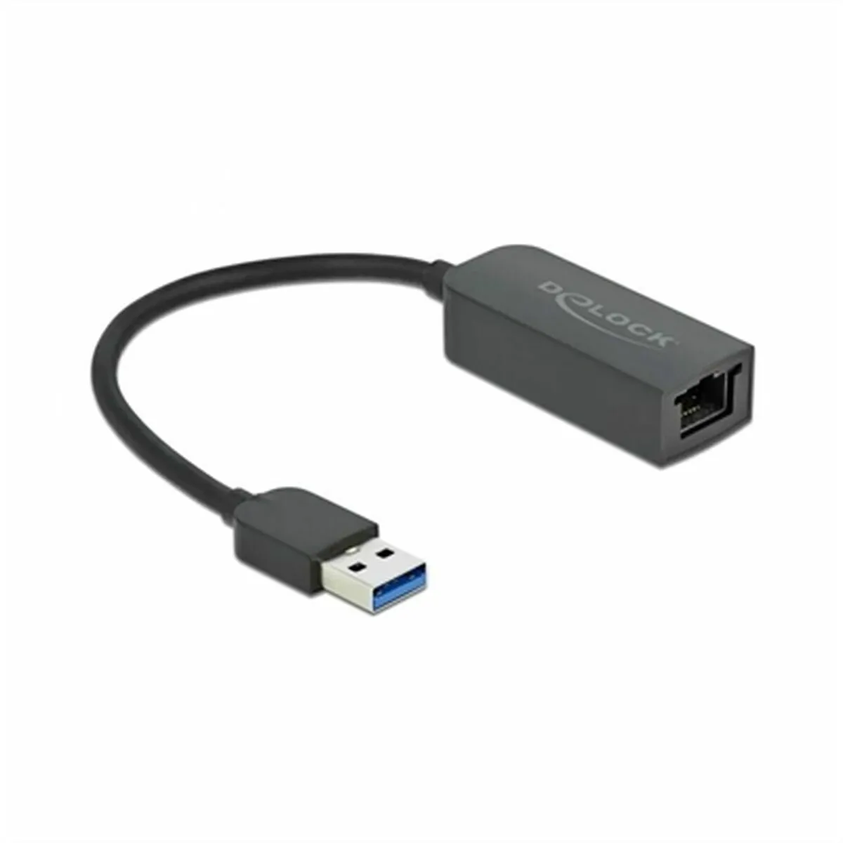 Delock Noir Adaptateur Réseau Usb-C Vers Rj45 - 2,5 Gb/S