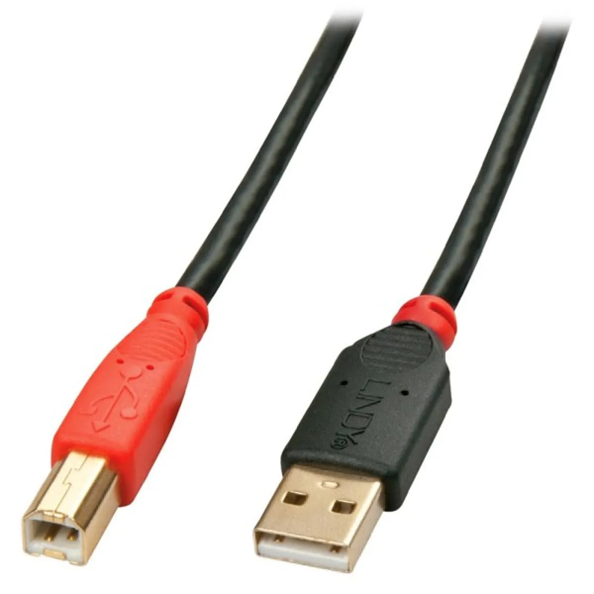 Cable USB 2.0 A Macho a B Macho 10 m Lindy Noir/Rouge - Image 3