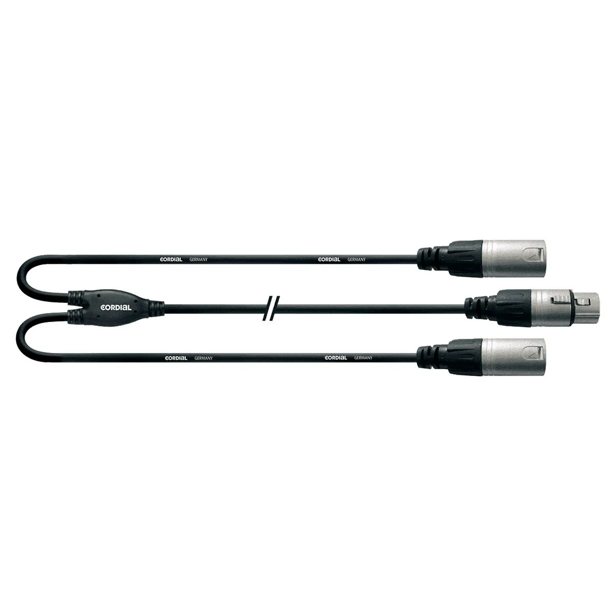 Cordial Câble Audio En Y Xlr Femelle Vers 2 Mâles - 0,3 M
