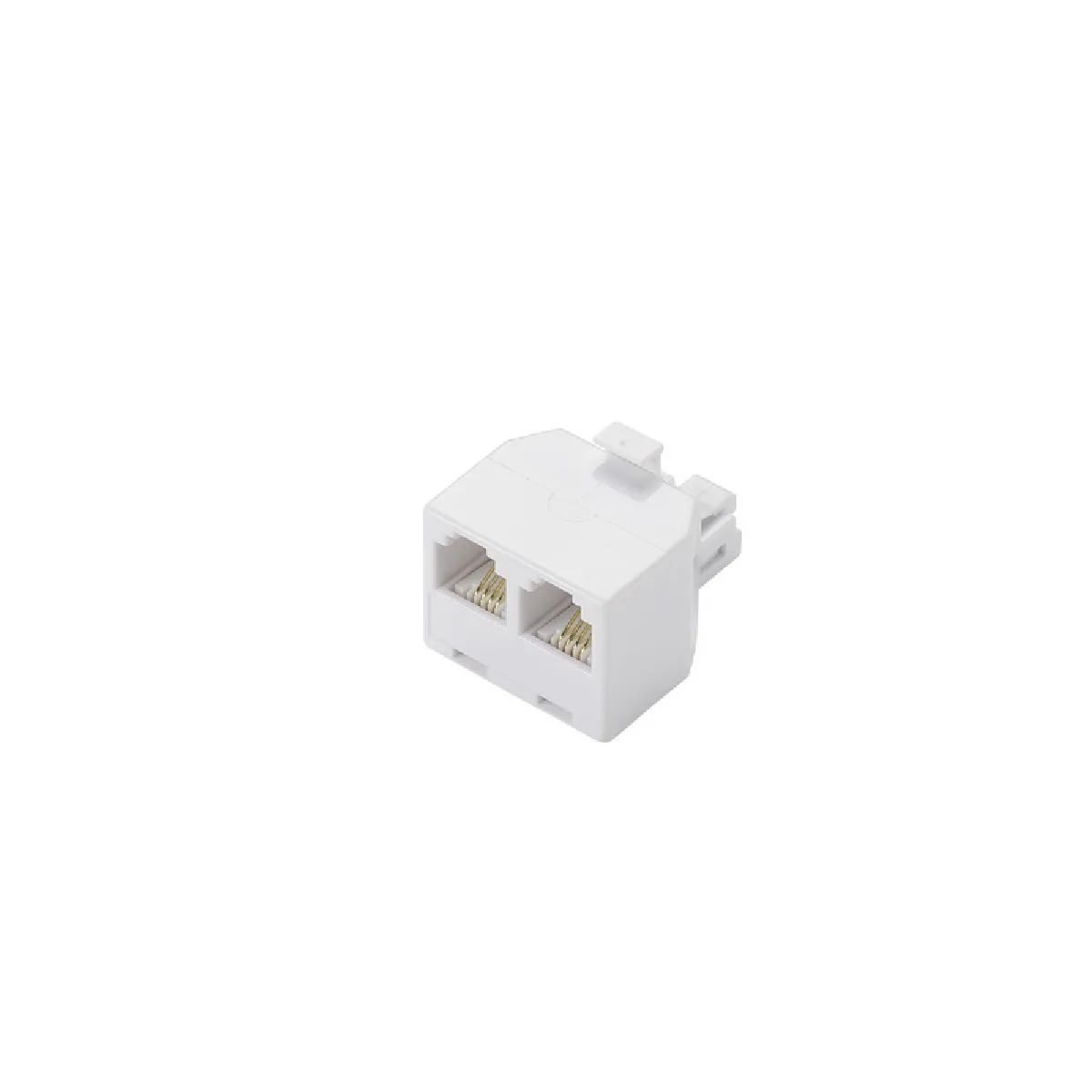 Générique Blanc Adaptateur Rj45 À Double Connecteur