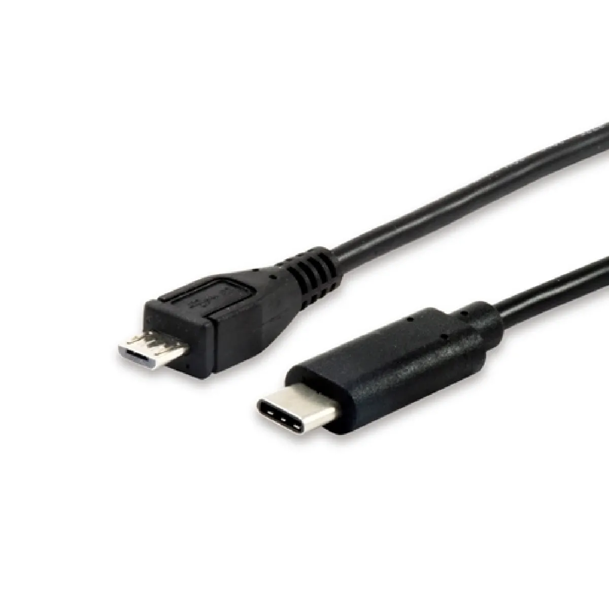 Digital Data Communications - Câble USB - Micro-USB B vers USB-C - 3 A - 1 m - Noir - Image 2