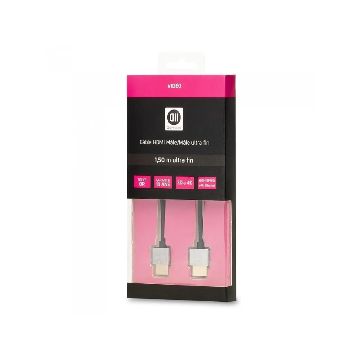 D2 Diffusion Noir D2hdmi150uf Câble Hdmi 1,5 M Hdmi Type A (Standard) - Neuf - Image 4
