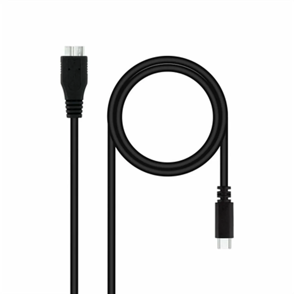 Nanocable - Cable Usb 3.0 Usb-c To Microusb-b Black 1m 10.01.1201-bk