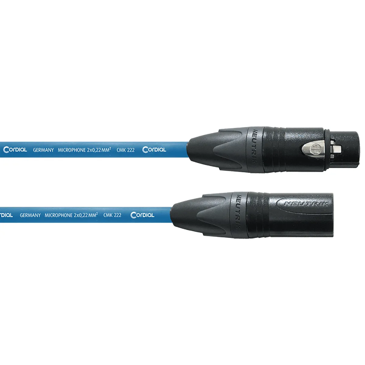 Cordial Bleu Câble Microphone Xlr Mâle 3 Broches - 10 M