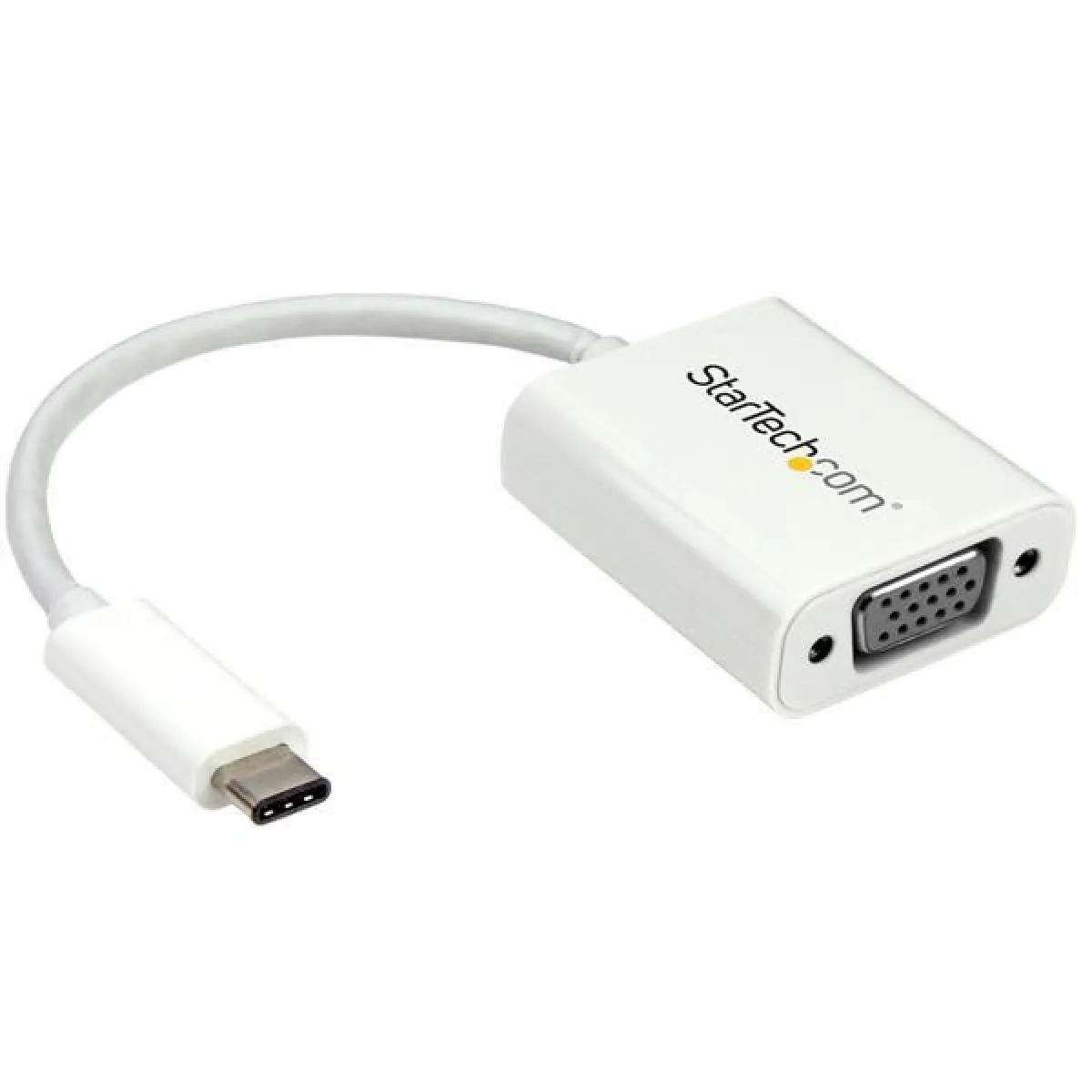 Startech.com Blanc Adaptateur Vidéo Usb-C Vers Vga - Convertisseur Usb Type-C Vers Hd15 - M/F - 1920X1200 / 1080P - (Cdp2vgaw) - Adaptateur Usb / Vga - 24 Pin Usb-C (M) Pour Hd-15 (Vga) (F) - Usb 3.1 Gen 1 / Thunderbolt 3 - 17.5 M - Alimentation Usb, Sup - Image 4