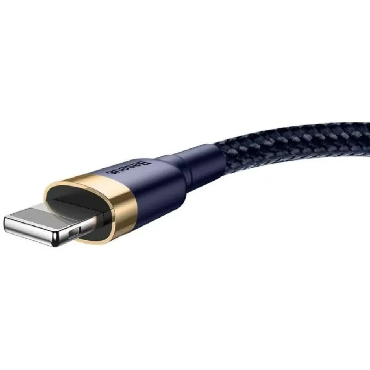 Câble USB Baseus Cafule à Lightning 2 m Bleu et Or - Image 3
