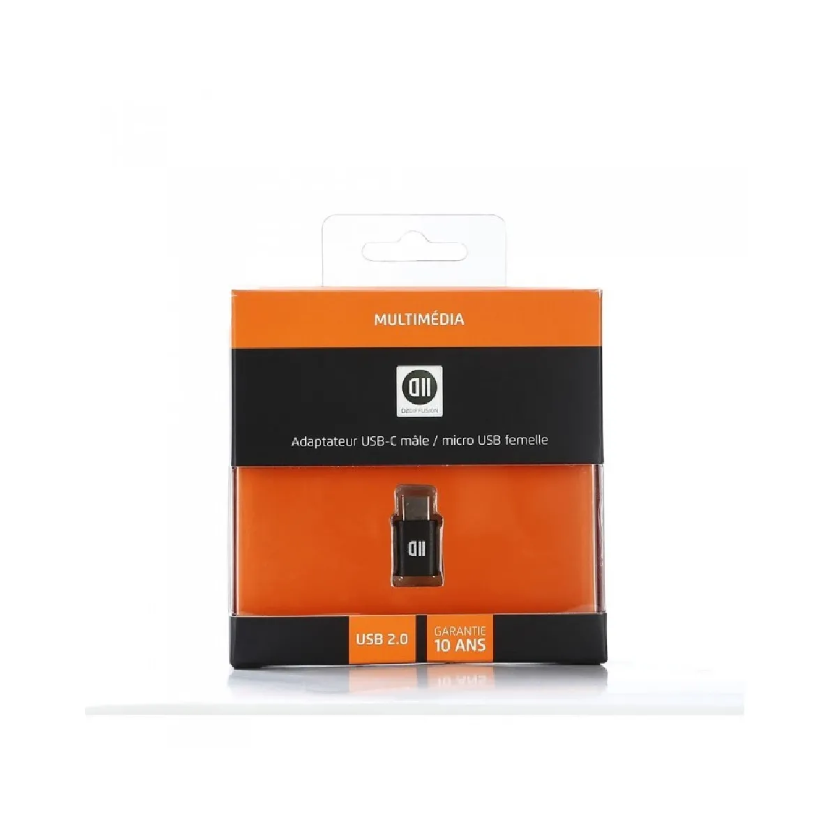 D2 Diffusion Noir D2usbcmicusbfadp Changeur De Genre De Câble Usb 2.0 Type C Micro-Usb 2.0 - Neuf - Image 3