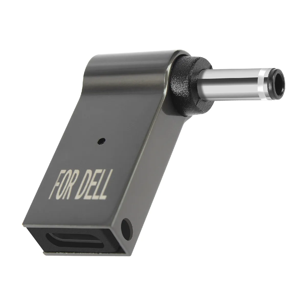 Avizar Gris Adaptateur Charge Usb-C 100W Vers Dc 4.5 X 3.0Mm Pour Ordinateur Dell