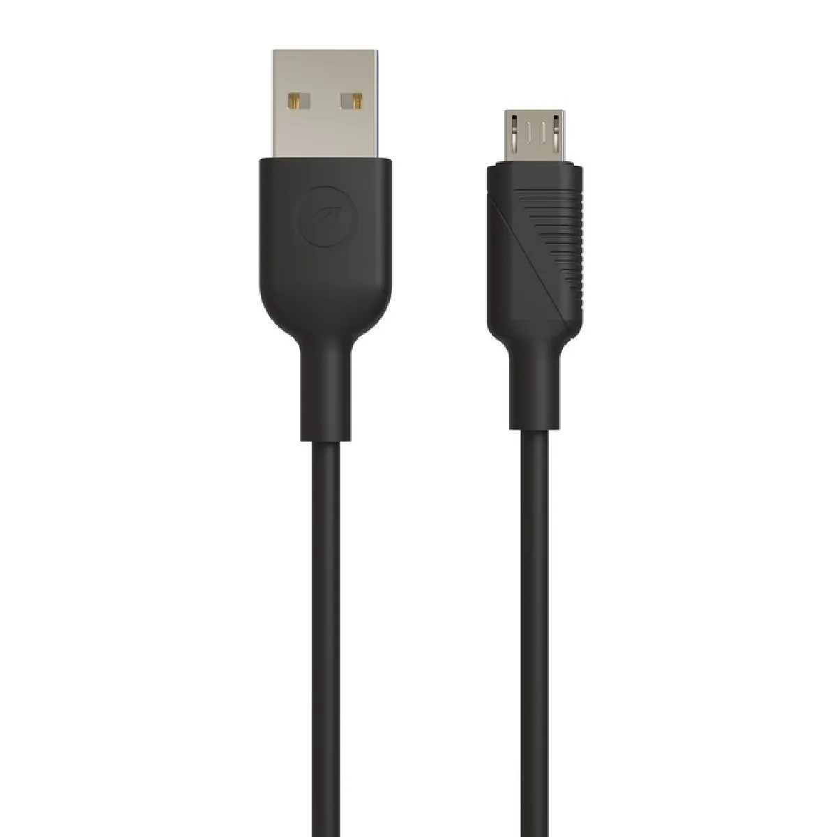 Muvit Noir Câble Micro Usb Vers Usb 2.0 2.4A Charge Et Synchronisation 1,2M