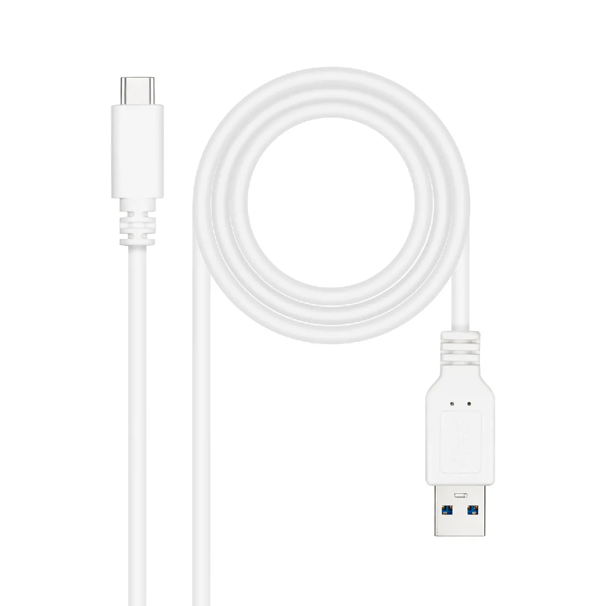 Nanocable - Câble USB-A vers USB-C 3.1 - 2m - Blanc - Image 2