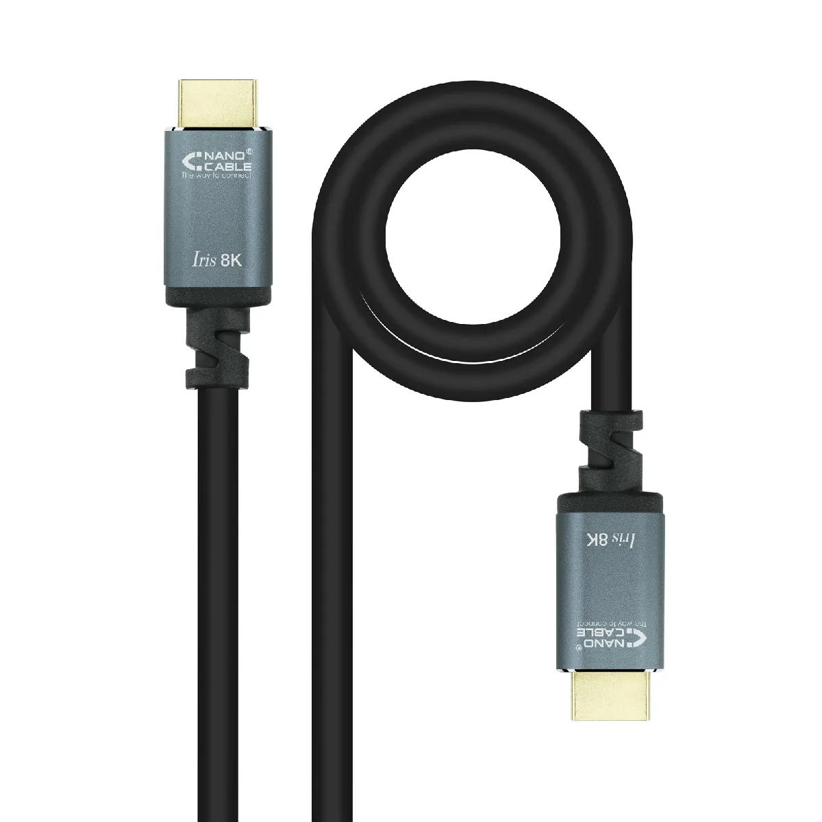Nanocable Câble HDMI 2.1 Iris 8K Mâle/Mâle 2m Noir - Image 3