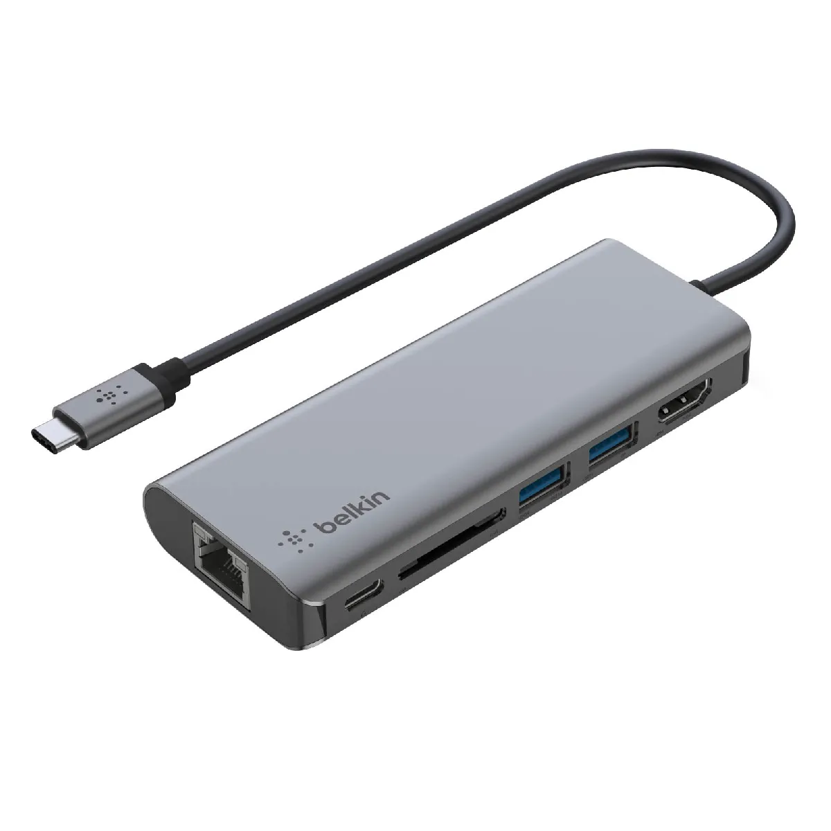 Belkin Station d'accueil USB-C avec 1 x HDMI, 2 x USB-A, 1 x RJ45, 1 SD  - 100 W Passtrhough