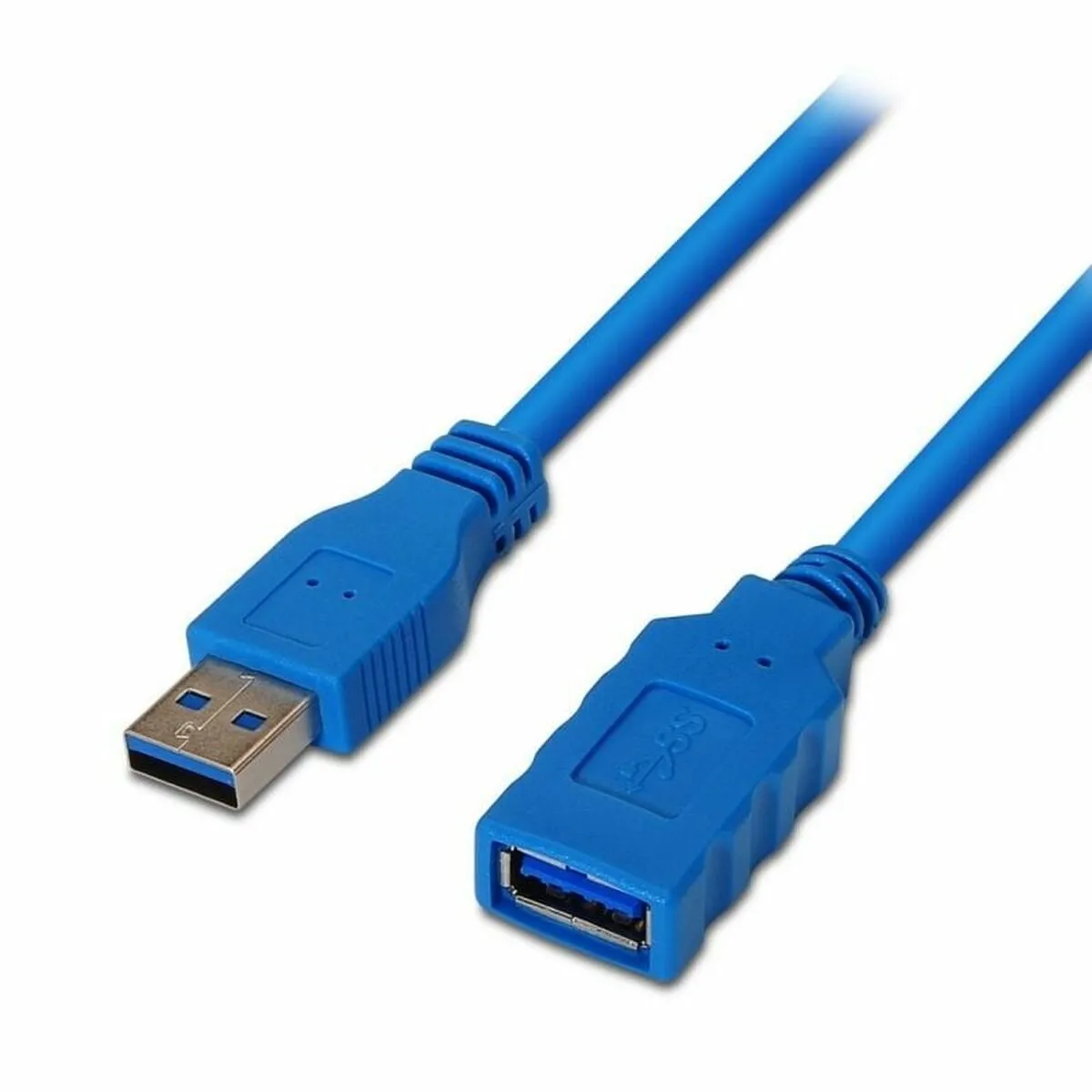 AISENS  C&acirc;ble Rallonge USB 1 m - Bleu