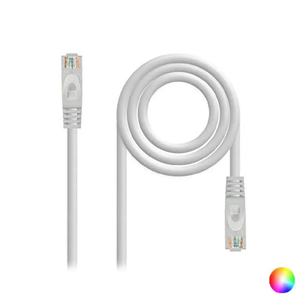 Nanocable Gris Câble Réseau Cat.6a Utp